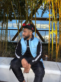 Men's Rise X Grind Sky Blue Quilted Gilet